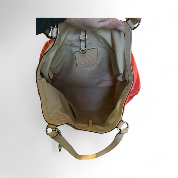 ✨Coach Devin Zebra Print Shoulder Bag F24022 – Rare Red Coral Glam Statement EUC - Picture 9 of 9